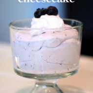 lemon blueberry no-bake cheesecake