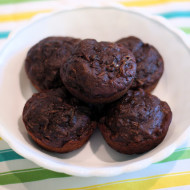 gluten free chocolate zucchini muffins