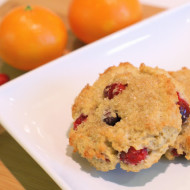 gluten free clementine cranberry scones