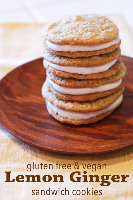 Guest Post Gluten Free Vegan Lemon Ginger Sandwich Cookies Sarah