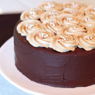 gluten free vegan mocha layer cake