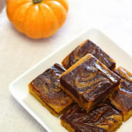 guest post…gluten free vegan pumpkin swirled brownies