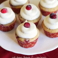 guest post…gluten free vegan cranberry orange cupcakes