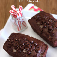 guest post…gluten free vegan mini chocolate peppermint loaves