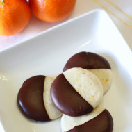 gluten free vegan chocolate dipped clementine sugar cookies + cuties giveaway