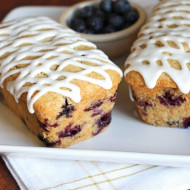 gluten free vegan mini lemon blueberry cakes