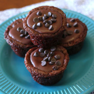 gluten free vegan frosted brownie bites