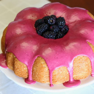 gluten free vegan lemon blackberry bundt cake