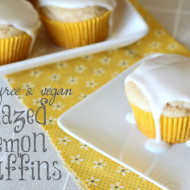 guest post…gluten free vegan glazed lemon muffins