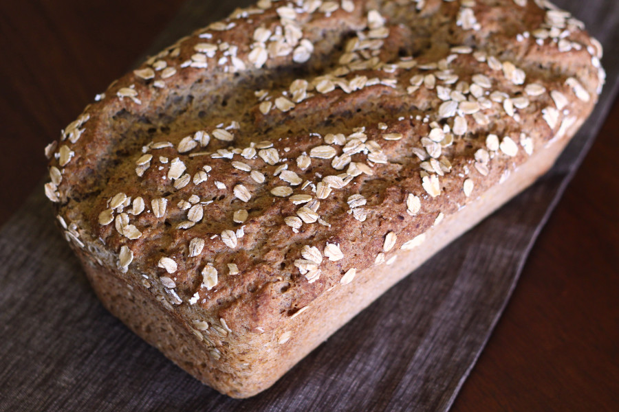Gluten Free Vegan Everyday Bread. A beautiful, hearty loaf of gluten free bread!