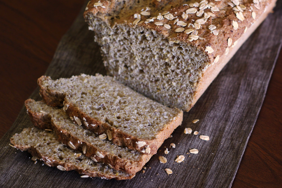 Gluten Free Vegan Everyday Bread. A beautiful, hearty loaf of gluten free bread!