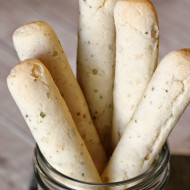 gluten free vegan garlic herb breadsticks