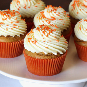 gluten free vegan carrot orange cupcakes