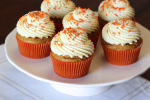 gluten free vegan carrot orange cupcakes