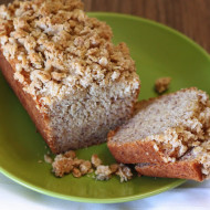 gluten free vegan mini banana streusel loaves