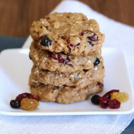 gluten free vegan fruity oatmeal cookies