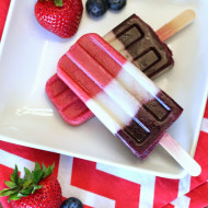 dairy free berry creamy popsicles