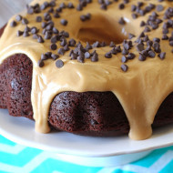 gluten free vegan chocolate peanut butter bundt cake