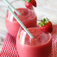 watermelon strawberry slushie