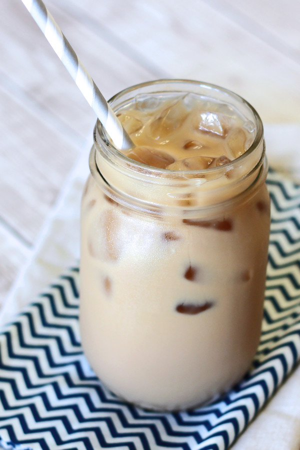 Dairy Free Iced Coffee. Chilled strong-brewed coffee, poured over ice. Stir in coconut or almond milk, coconut milk coffee creamer and enjoy!