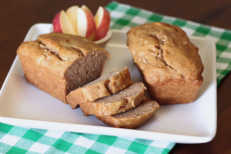 gluten free vegan mini cinnamon apple loaves - Sarah Bakes Gluten Free