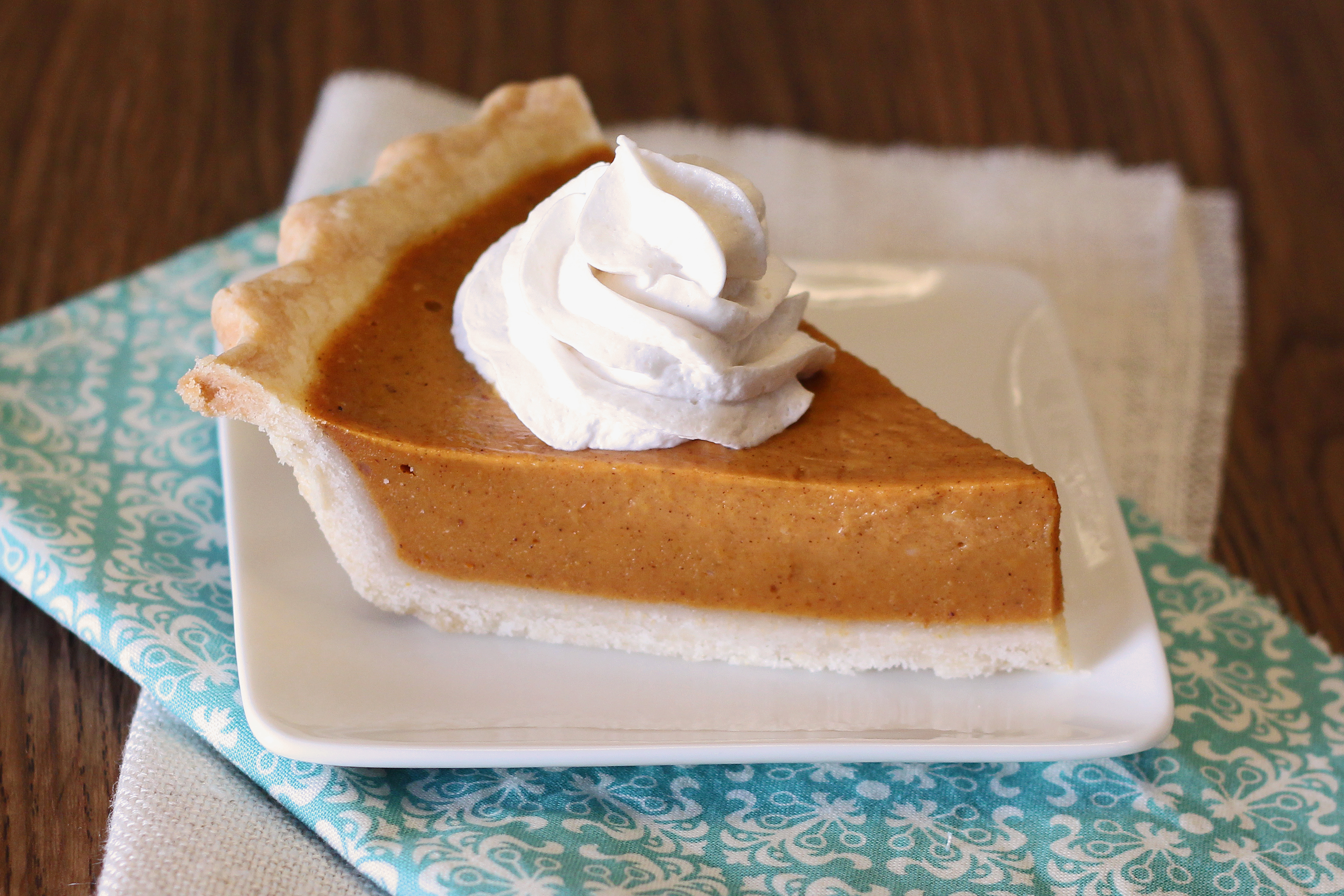 Gluten Free Vegan Classic Pumpkin Pie. The perfect smooth, creamy texture we all love in a classic pumpkin pie.