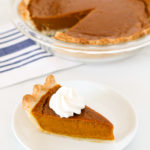 Gluten Free Vegan Pumpkin Pie. Flakey crust with a creamy, perfectly spiced pumpkin filling. This pumpkin pie is suitable for any holiday gathering!