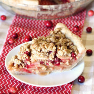 gluten free vegan apple cranberry pie