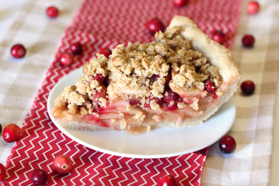 gluten free vegan apple cranberry pie2