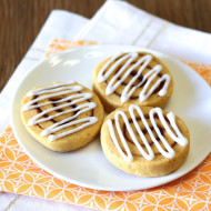 gluten free vegan pumpkin cinnamon roll sugar cookies