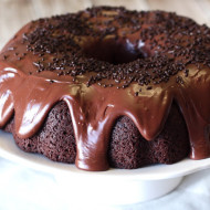 gluten free vegan double chocolate bundt cake