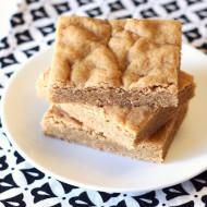 gluten free vegan peanut butter cookie bars