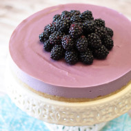 gluten free vegan blackberry cheesecake