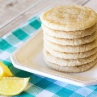 gluten free vegan chewy lemon sugar cookies