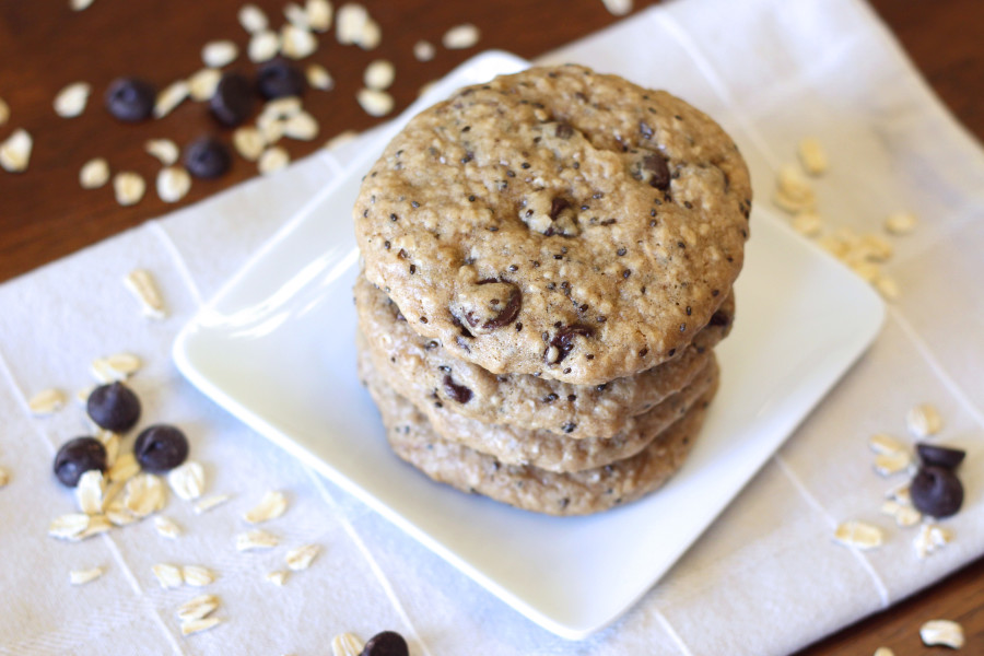 gluten free vegan chocolate chip breakfast cookies