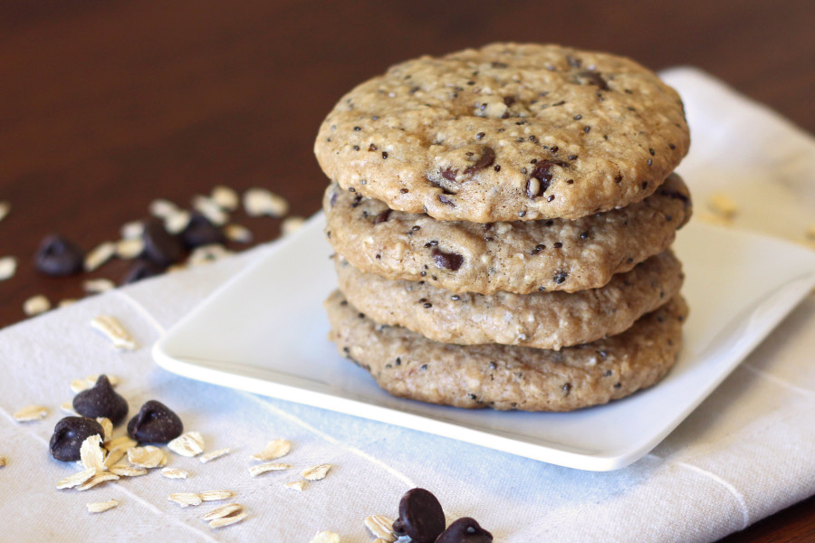 gluten free vegan chocolate chip breakfast cookies2