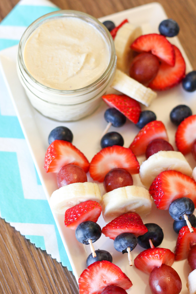 dairy free fruit dip and fruit kabobs1