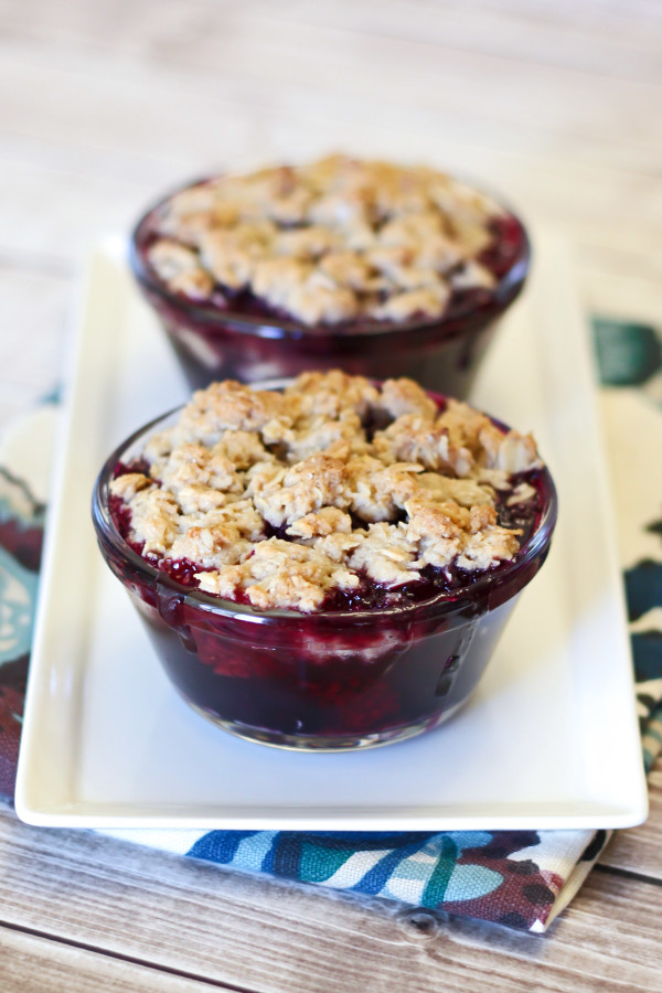 gluten free vegan berry cobblers