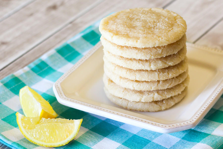 gluten free vegan chewy lemon sugar cookies2