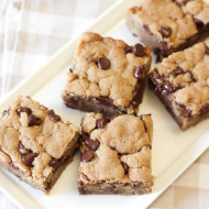 gluten free vegan chocolate chip peanut butter cookie bars