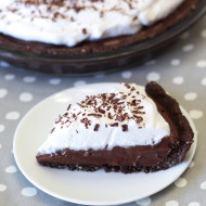 gluten free vegan chocolate cream pie