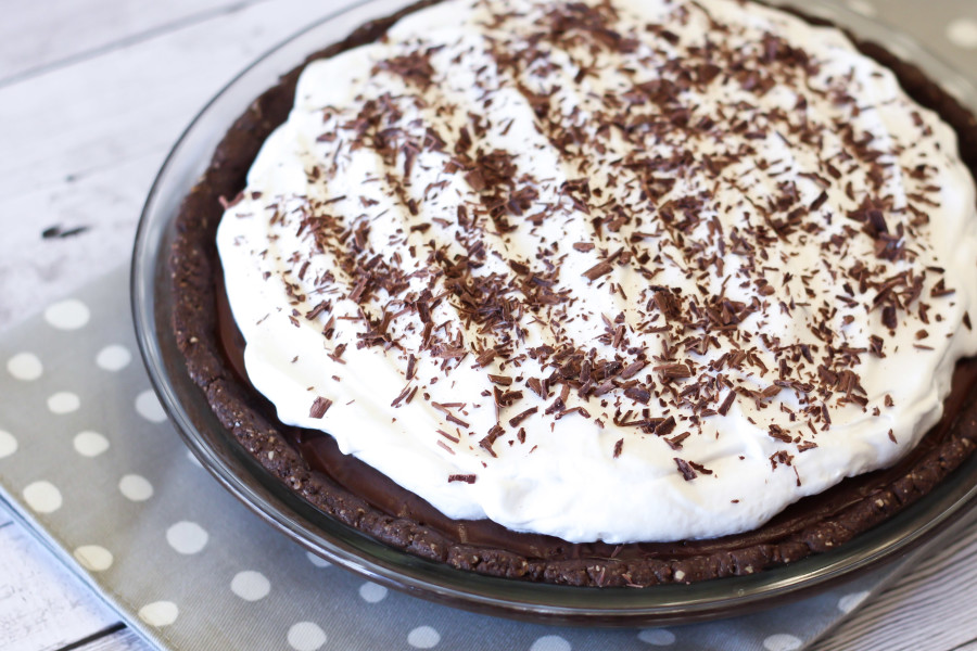 Gluten Free Vegan Chocolate Cream Pie. You will never guess this creamy, dreamy pie is dairy free!