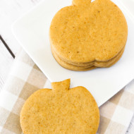 gluten free vegan pumpkin cutout cookies