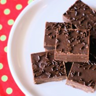 dairy free peppermint chocolate fudge