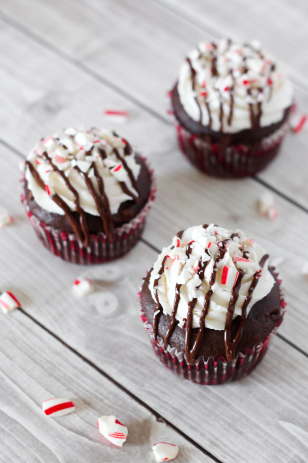 gluten free vegan chocolate peppermint cupcakes - Sarah Bakes Gluten Free