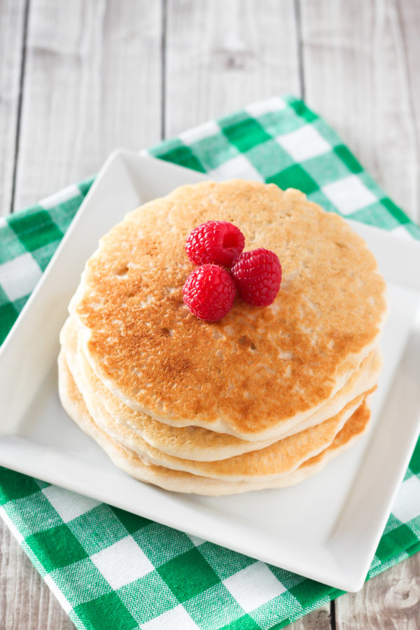 Gluten Free Vegan Pancakes. The only allergen free pancake recipe you need!