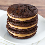 gluten free vegan chocolate peanut butter sandwich cookies