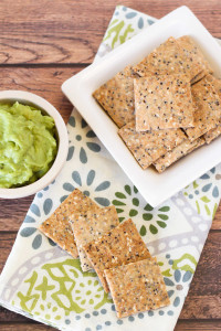 gluten free vegan seeded crackers