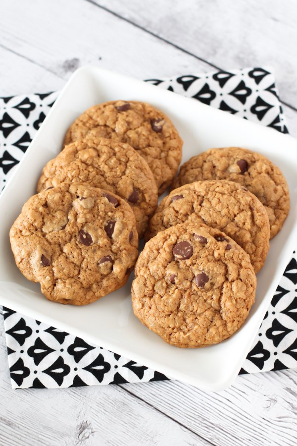 Gluten Free Vegan Soft Chocolate Chip Cookies. You can't eat just one!