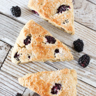 gluten free vegan blackberry scones
